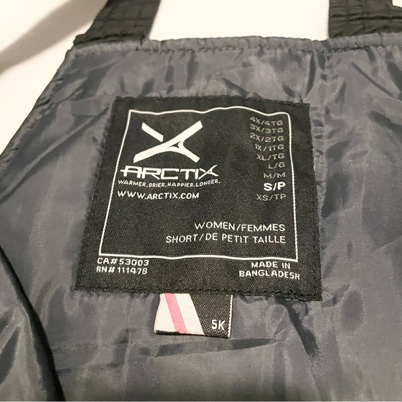 Women's Black Snow Bib Overalls - Picture 8 of 16